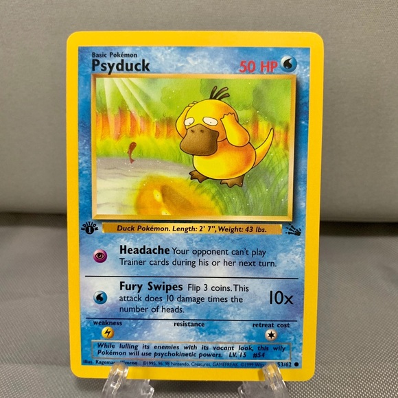 psyduck pokemon card 1995 price Own Autographed Vintage 1st Gen Limited Supply Jason Paige Shop Commemorate your favorite tabletop game with this Psyduck 2023 Pokemon 151 Illustration Rare #175 PSA Authenticated 9 Card Other | Psyduck 1st Edition